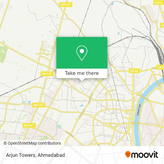 Arjun Towers map