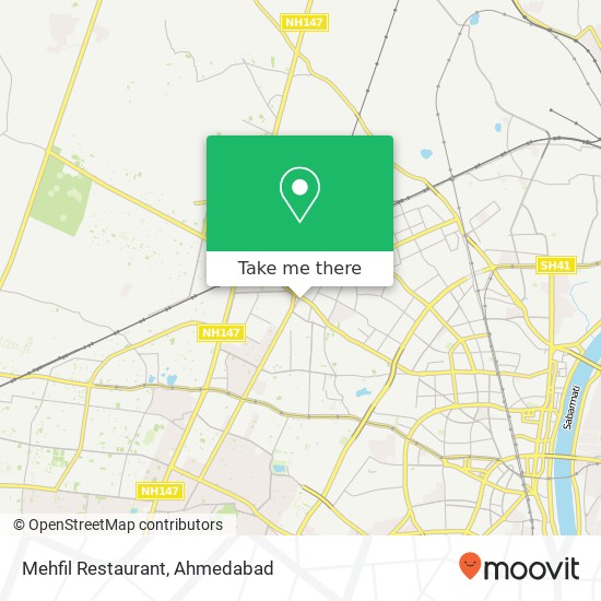 Mehfil Restaurant map