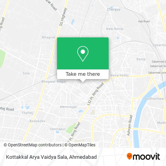 Kottakkal Arya Vaidya Sala map