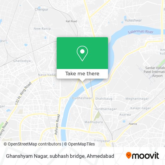 Ghanshyam Nagar, subhash bridge map