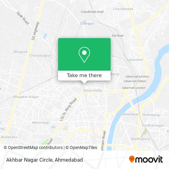 Akhbar Nagar Circle map