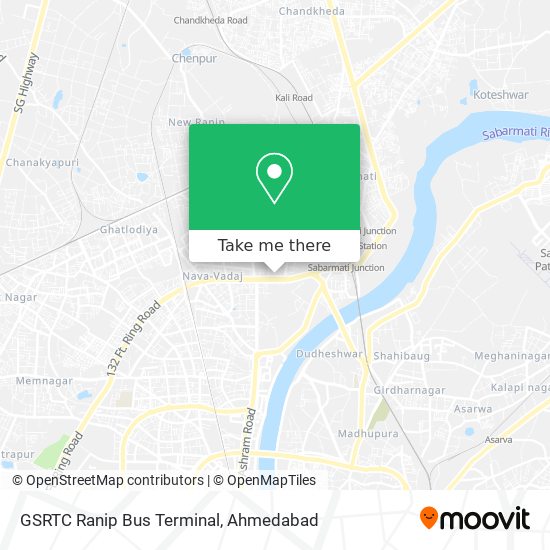 GSRTC Ranip Bus Terminal map