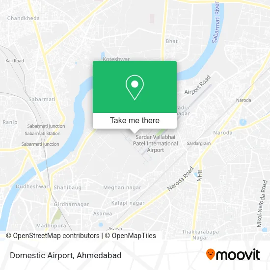 Domestic Airport map