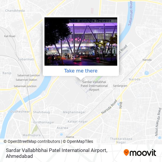 Sardar Vallabhbhai Patel International Airport map