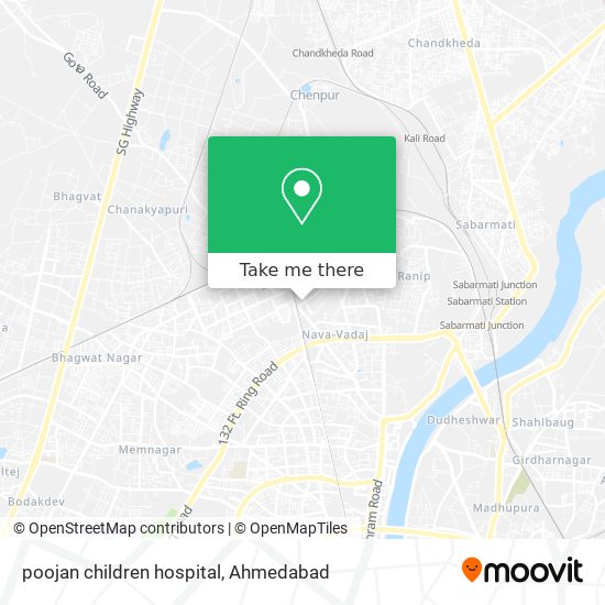 poojan children hospital map