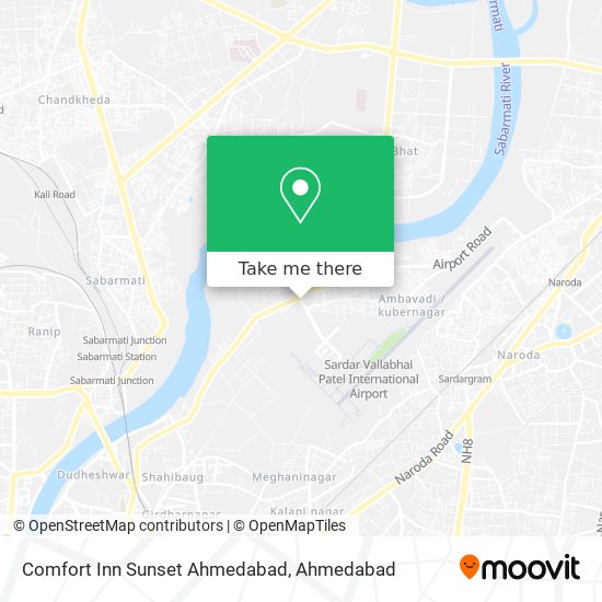 Comfort Inn Sunset Ahmedabad map