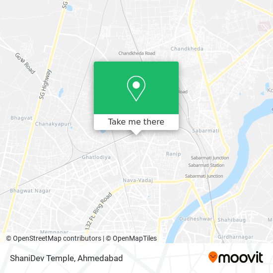 ShaniDev Temple map