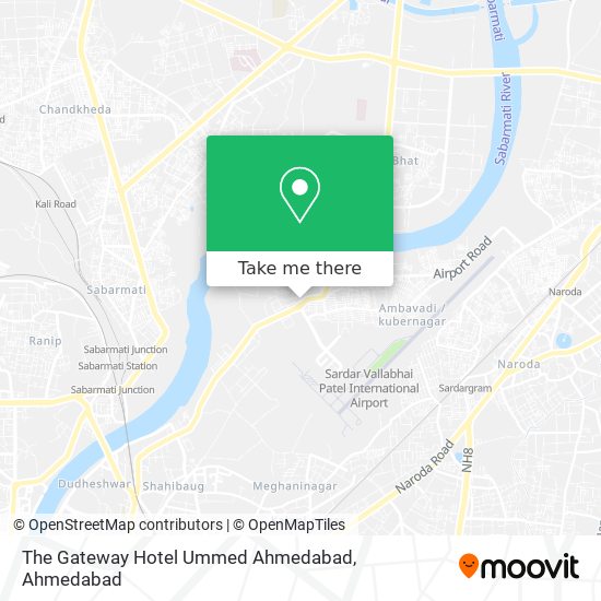 The Gateway Hotel Ummed Ahmedabad map