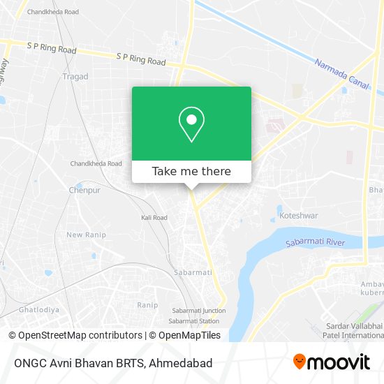 ONGC Avni Bhavan BRTS map