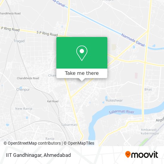 IIT Gandhinagar map
