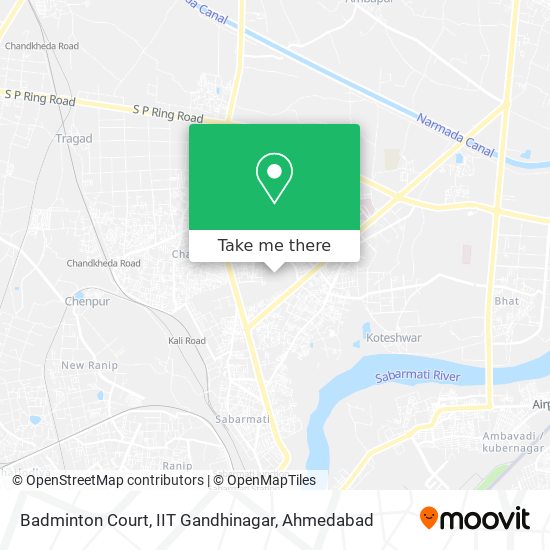 Badminton Court, IIT Gandhinagar map