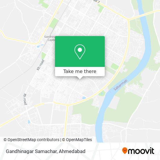 Gandhinagar Samachar map