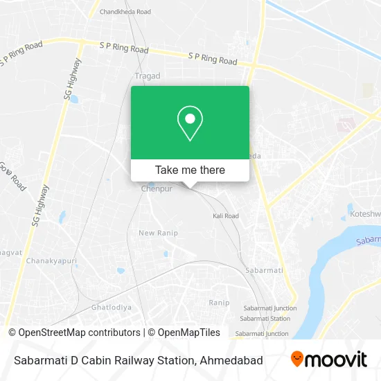 Sabarmati D Cabin Railway Station map