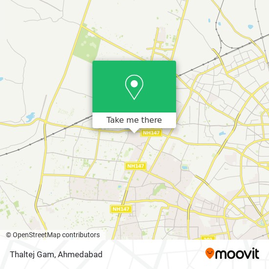 Thaltej Gam map