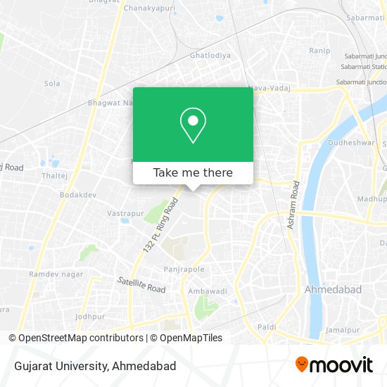 Gujarat University map