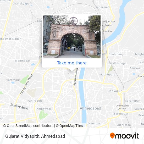 Gujarat Vidyapith map