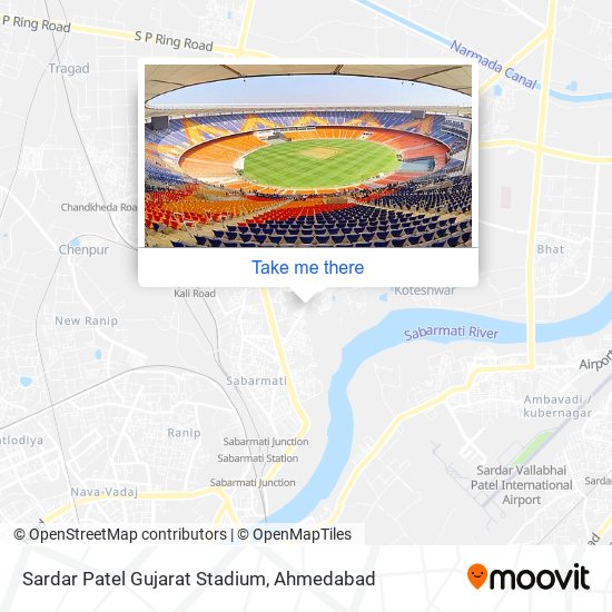 Sardar Patel Gujarat Stadium map
