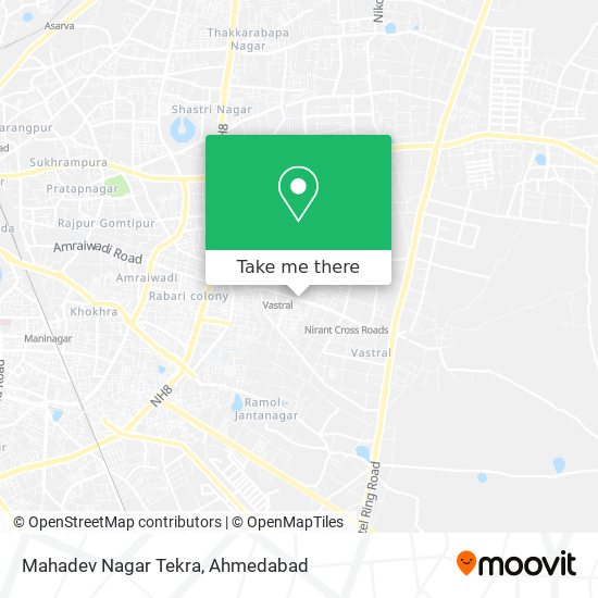 Mahadev Nagar Tekra map