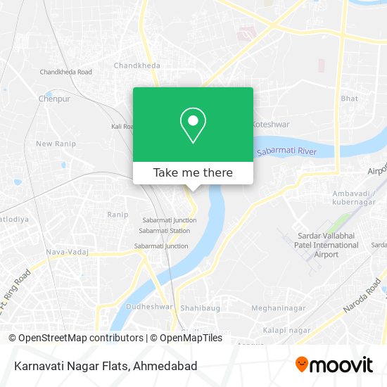 Karnavati Nagar Flats map
