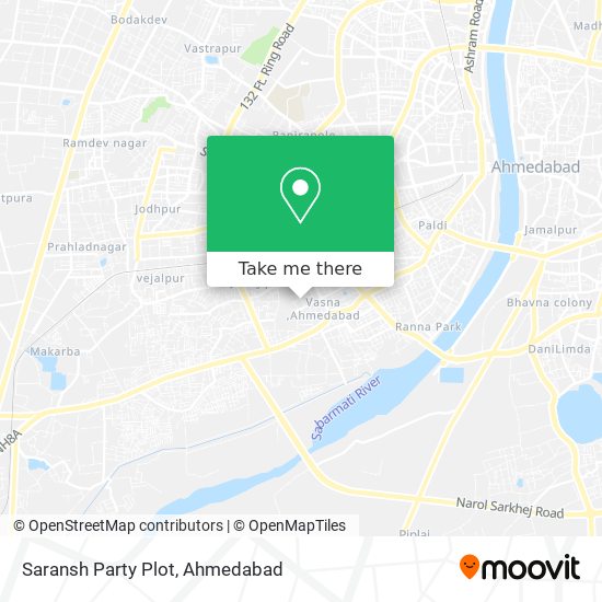 Saransh Party Plot map
