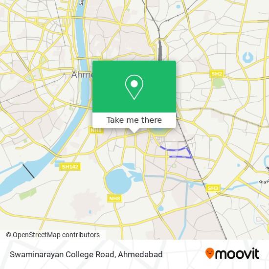 Swaminarayan College Road map