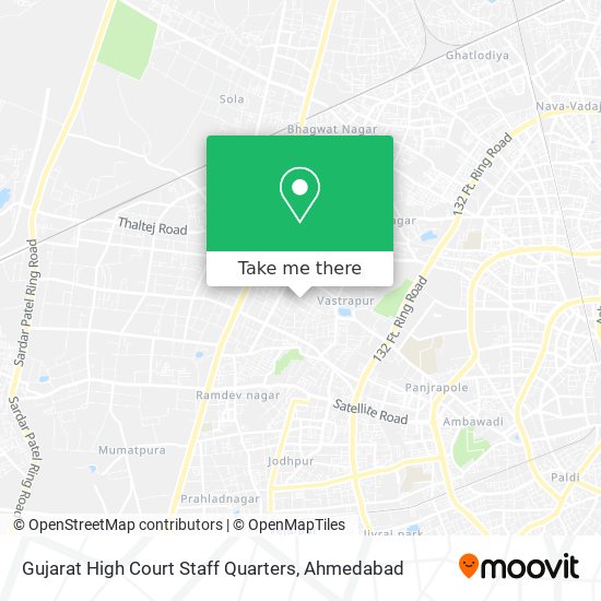 Gujarat High Court Staff Quarters map