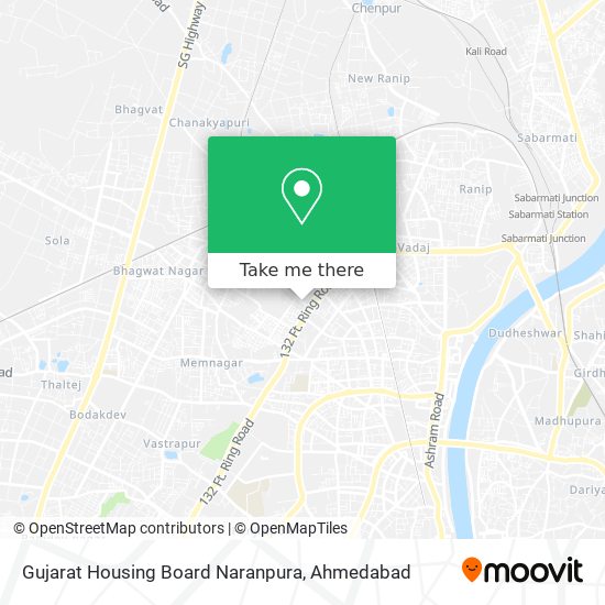 Gujarat Housing Board Naranpura map