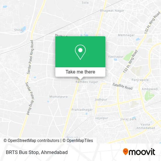 BRTS Bus Stop map