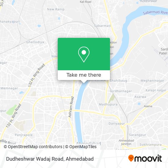 Dudheshwar Wadaj Road map