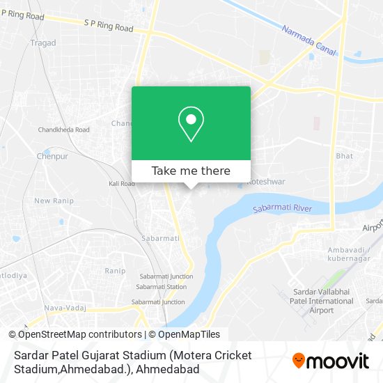 Sardar Patel Gujarat Stadium (Motera Cricket Stadium,Ahmedabad.) map