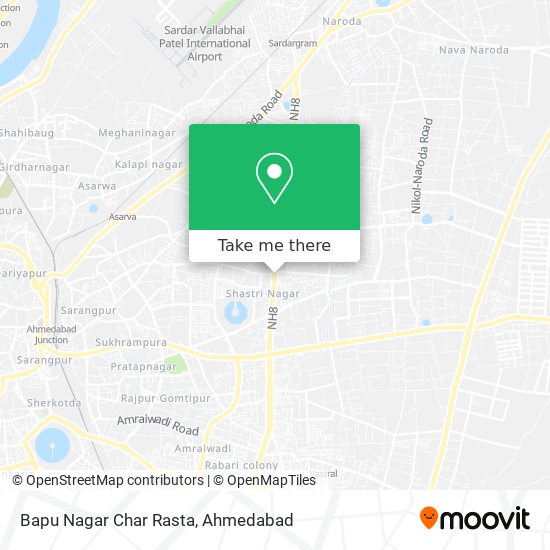 Bapu Nagar Char Rasta map