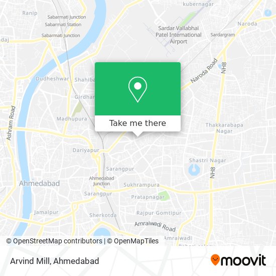 Arvind Mill map