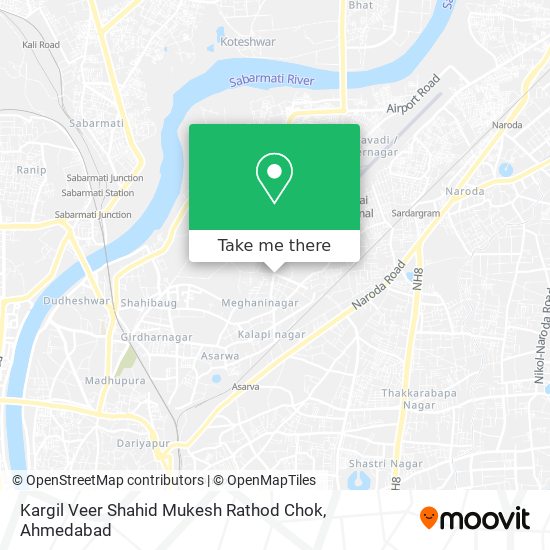 Kargil Veer Shahid Mukesh Rathod Chok map