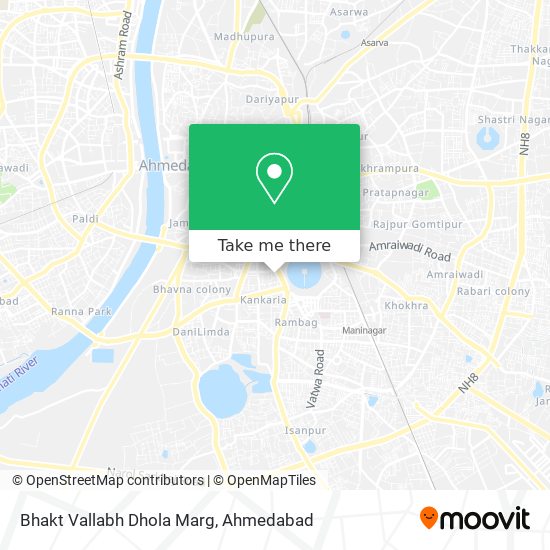 Bhakt Vallabh Dhola Marg map