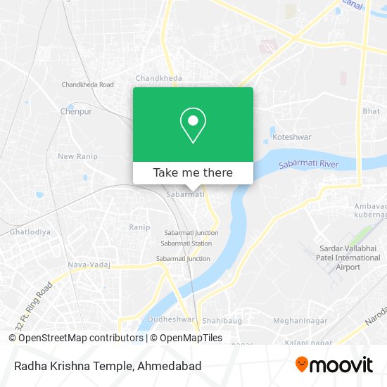 Radha Krishna Temple map