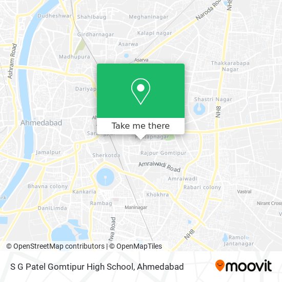 S G Patel Gomtipur High School map