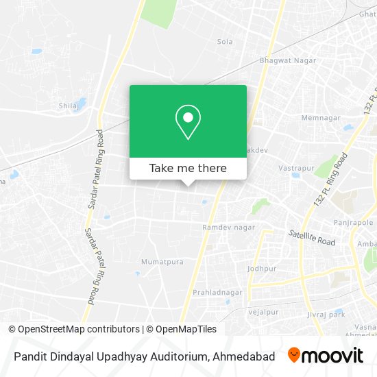 Pandit Dindayal Upadhyay Auditorium map