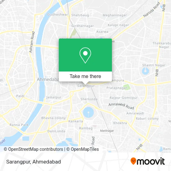 Sarangpur map