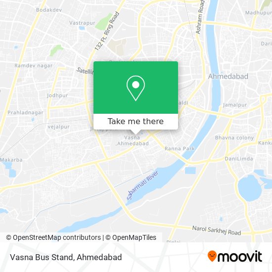 Vasna Bus Stand map