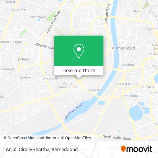 Anjali Circle-Bhattha map