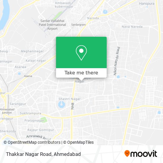 Thakkar Nagar Road map