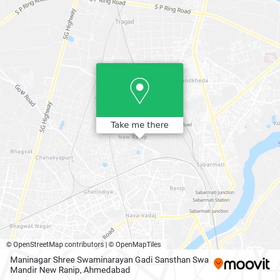 Maninagar Shree Swaminarayan Gadi Sansthan Swa Mandir New Ranip map