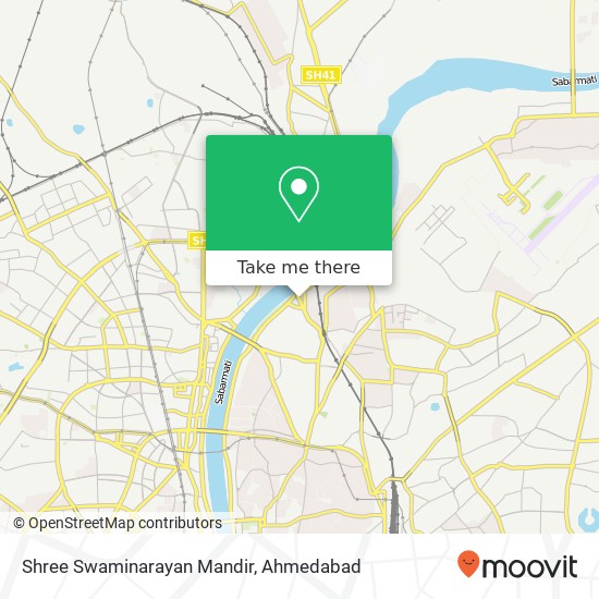 Shree Swaminarayan Mandir map