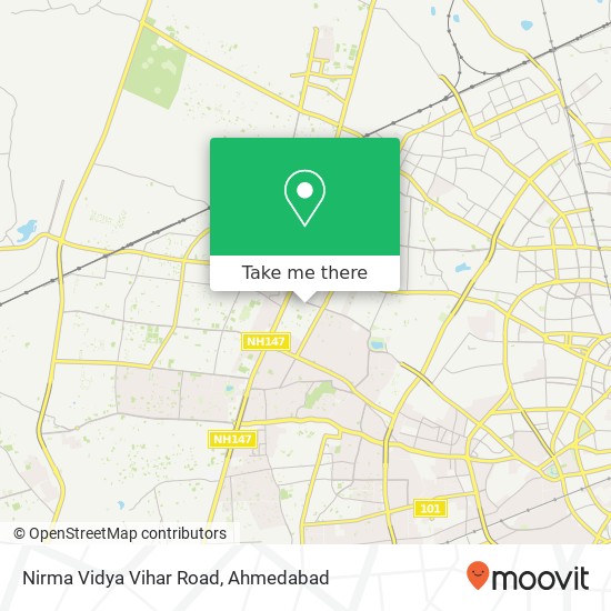 Nirma Vidya Vihar Road map