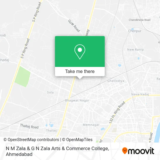 N M Zala & G N Zala Arts & Commerce College map