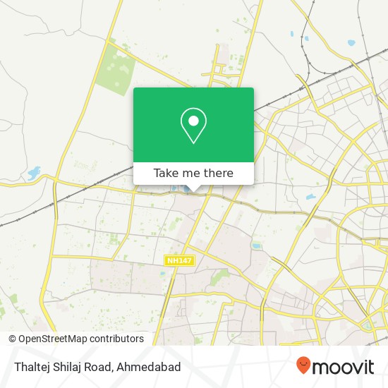 Thaltej Shilaj Road map