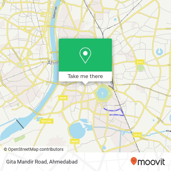 Gita Mandir Road map