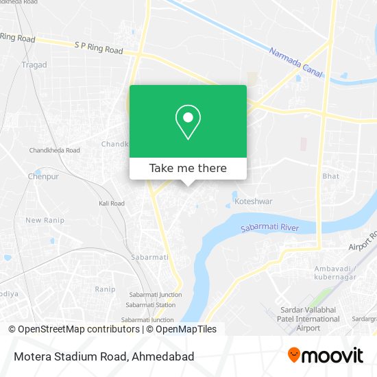 Motera Stadium Road map