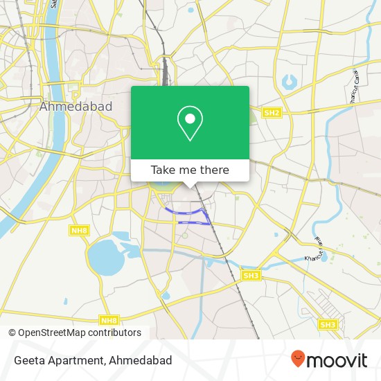 Geeta Apartment map