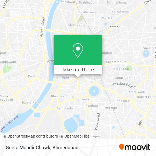 Geeta Mandir Chowk map
